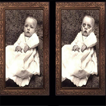 Halloween 3D Ghost Photos Frame Decoration Spooky Party Delivers Crafts Horror