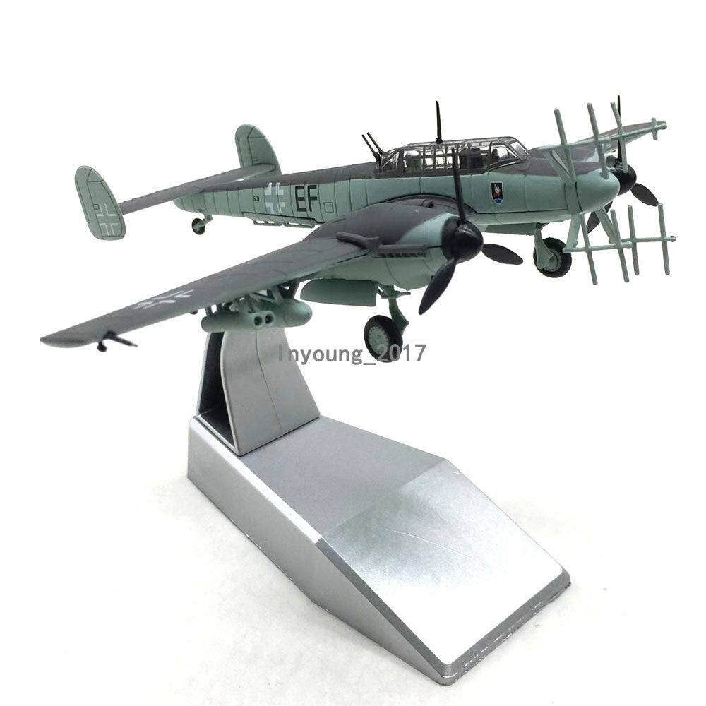 1/100 WWII Bf-110 Fighter Aircraft Model Diecast Metal Military Airplane Model