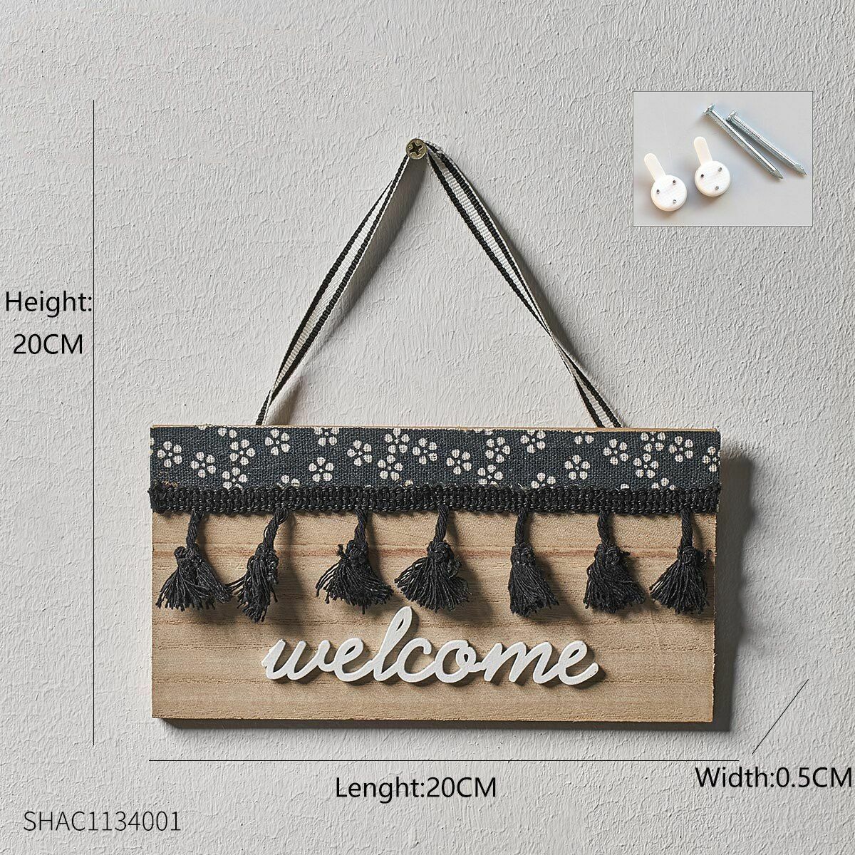 Key Holder Hanger Wall Hanging Wood Wall Organizer Rectangle House Shape Rack
