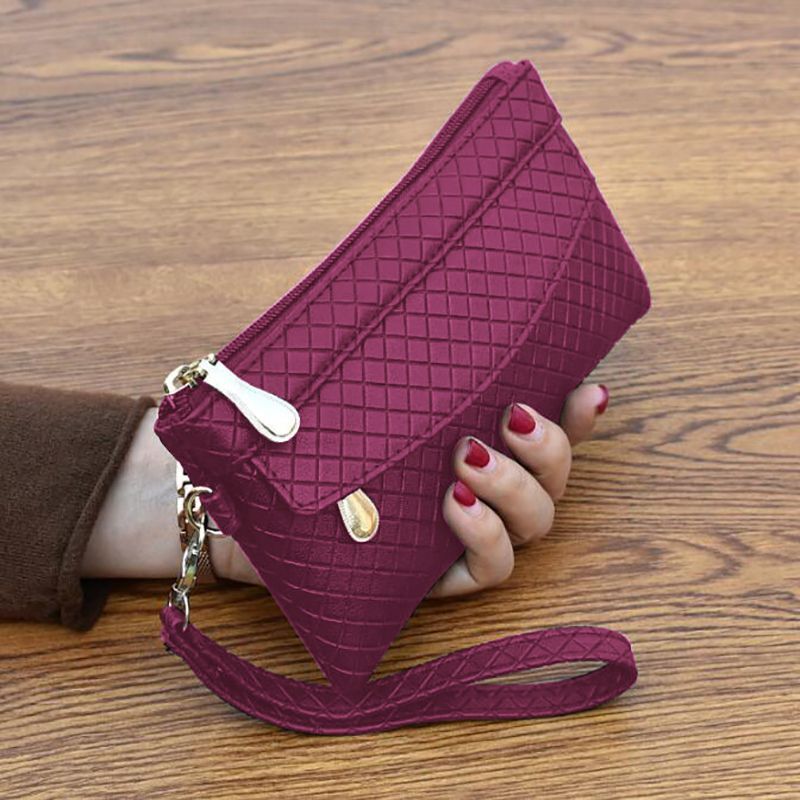 Wallet Fashion Leather Coin Wallet Card Holder Clutch Purse Handbag Phone Wallet