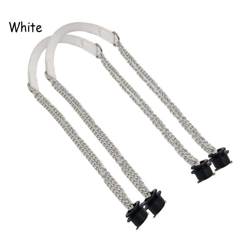 Synthetic Leather Chain Handle Silver Aluminum Handle Bag Handbag Accessories