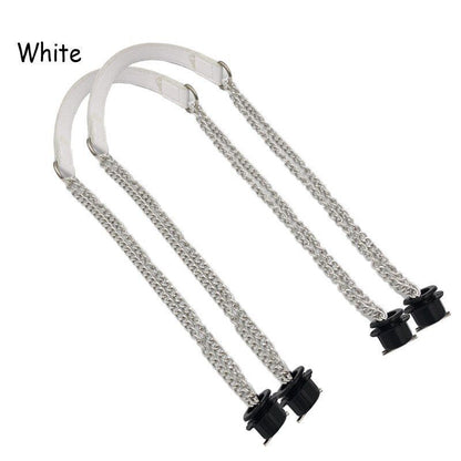 Synthetic Leather Chain Handle Silver Aluminum Handle Bag Handbag Accessories