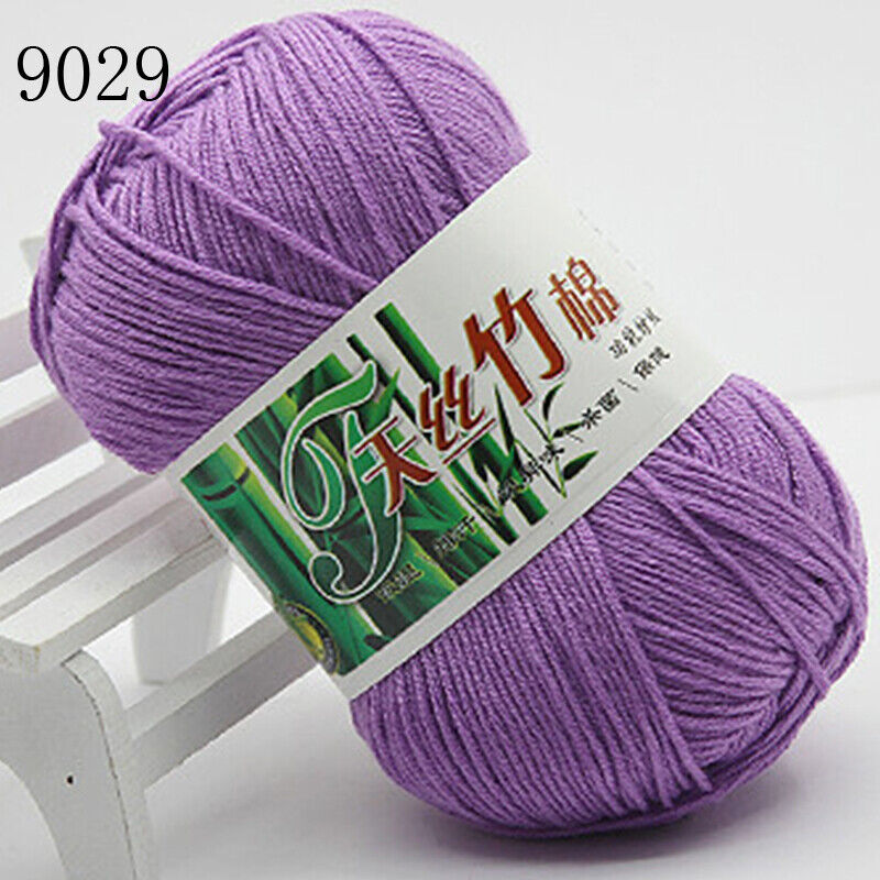 Hot Sale 50g Soft Bamboo Crochet Cotton Yarn Knitting Baby Knit Wool Yarn
