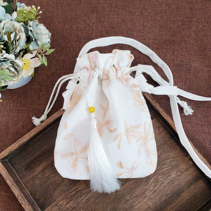 Lovely Embroidered Chinese Hanfu Purse Tote Bag Wallet Handbag Change Purse