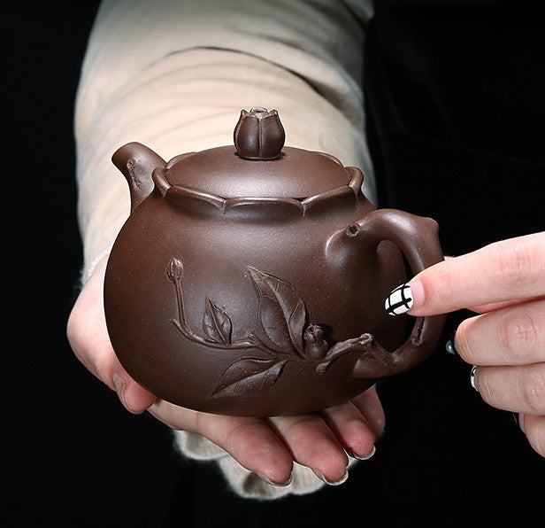 Pomegranate Shape Tea Pot Real Yixing Zisha Marked Pot 9 Infuser Hole Master Pot