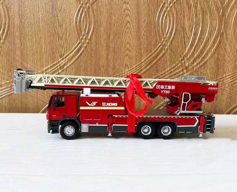 1:50 XCMG YT60 LADDER FIRE FIGHTING TRUCK Recue Vehicle Diecast Model Collection