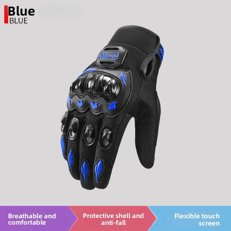 Motorcycle riding gloves, anti fall road motorcycle touch screen 3D gloves