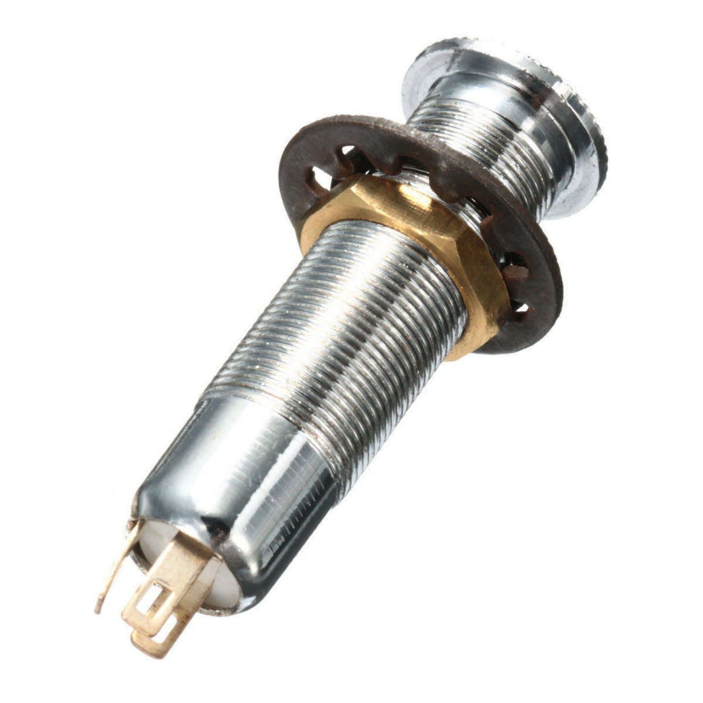Copper Guitar Jack Mono Active Barrel Jack Socket for Electric Guitar Bass