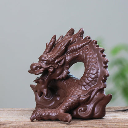 Fairy Dragon Purple Sands Tea Pet 16cm Kungfu Tea Tray Accessories Tea Play