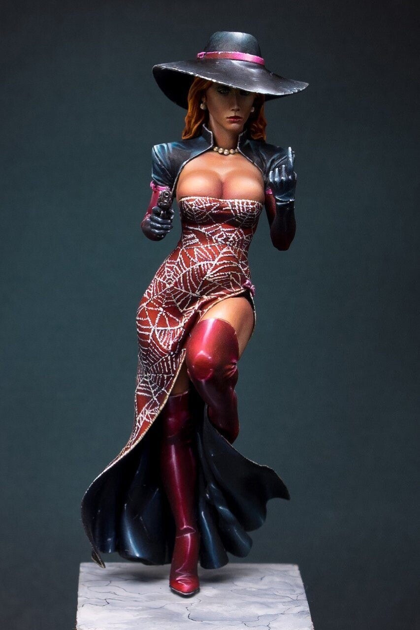 1/24 Resin Figures model Sexy lady spy Unassembled Unpainted