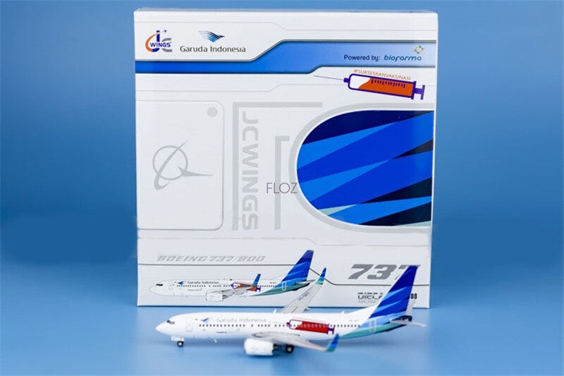 JC Wings Garuda Indonesia B737-800 PK-GFT SUKSESKANVAKSINASI 1/400 Plane Model