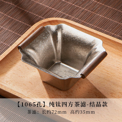 Pure Titanium Tea Leakage Tea Filter Tea Brewing Filter Tea Water Separator