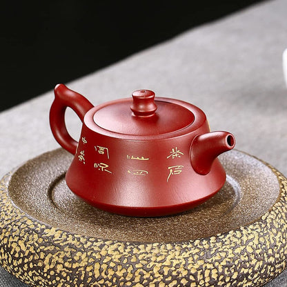 150ml Peony Purple Clay Pot Dahongpao Handmade Teapot Travel Tea Set Home Kettle