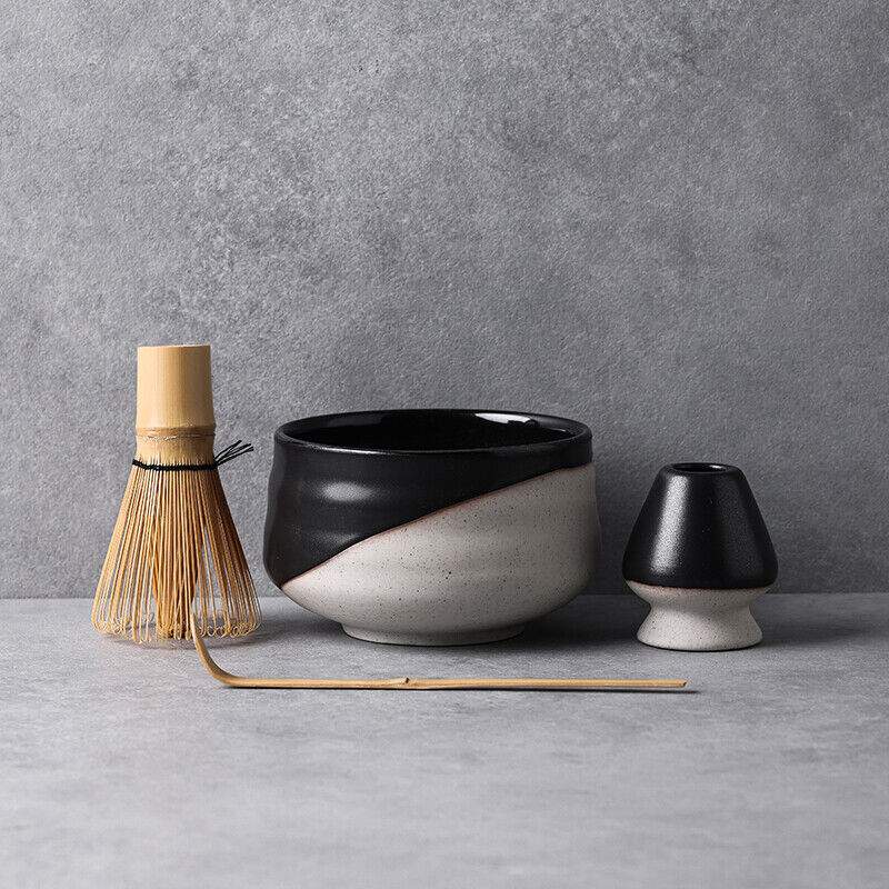 Ceramic Matcha Sets with Bamboo Whisk Chinese Tea Ceremony Set