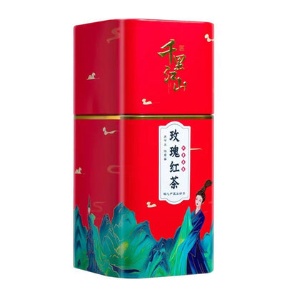 Rose Black Tea-Loose Leaf Tea with Natural Rose Petals Floral Aroma&Rich Flavor