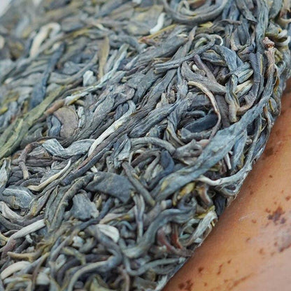 357g Yunnan Tea Puer Jingmai Mountain "Jing Mai Orchid" Tree Raw Pu Er Tea Cake
