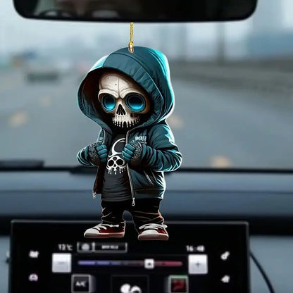 New Halloween skull car pendant interior rearview mirror decoration