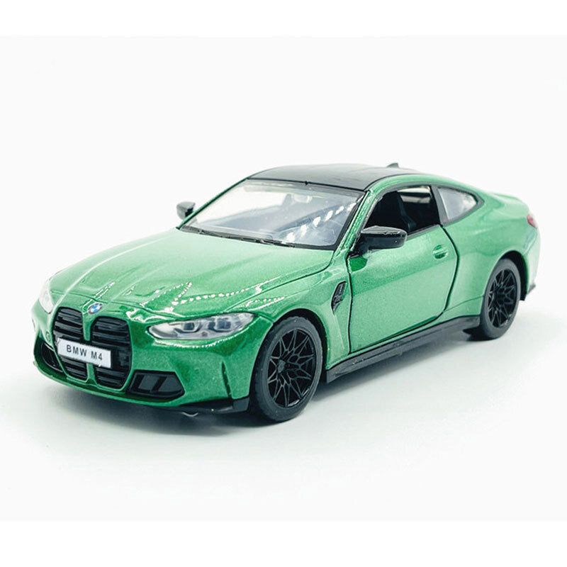 1/32 Scale BMW M4 (G82) Model Car Diecast Toy Vehicle for Boys Kids Gifts Green