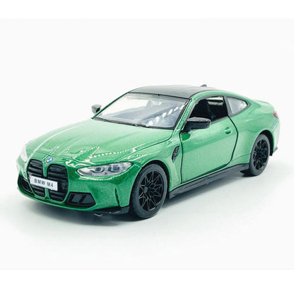 1/32 Scale BMW M4 (G82) Model Car Diecast Toy Vehicle for Boys Kids Gifts Green
