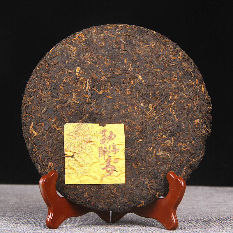 Ripe Puer Tea Cake Fermented Puerh Cha Bing Menghai Cheng Xiang 357g/12.59oz