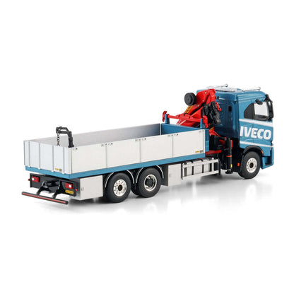 1:50 WSI IVECO S-Way PK 24.001 SLD5 Truck-mounted Crane Truck Diecast Model