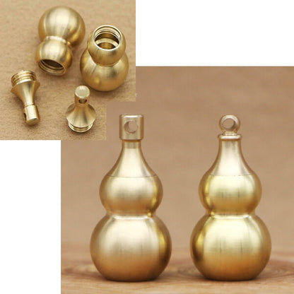 New Brass gourd waterproof pill box bottle case Pendant keychain Necklace Gifts
