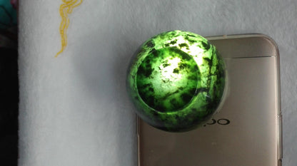 Natural Black Green Jade Cup Bowl Jade Winebowl Diameter 5.2cm 2inch