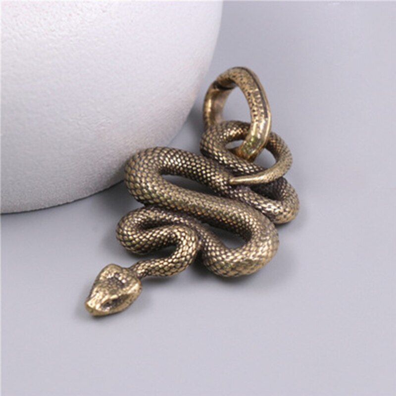 Zodiac Snake Ornaments Copper Tea Pets Tea Playing Kung Fu Tea Set Accessories