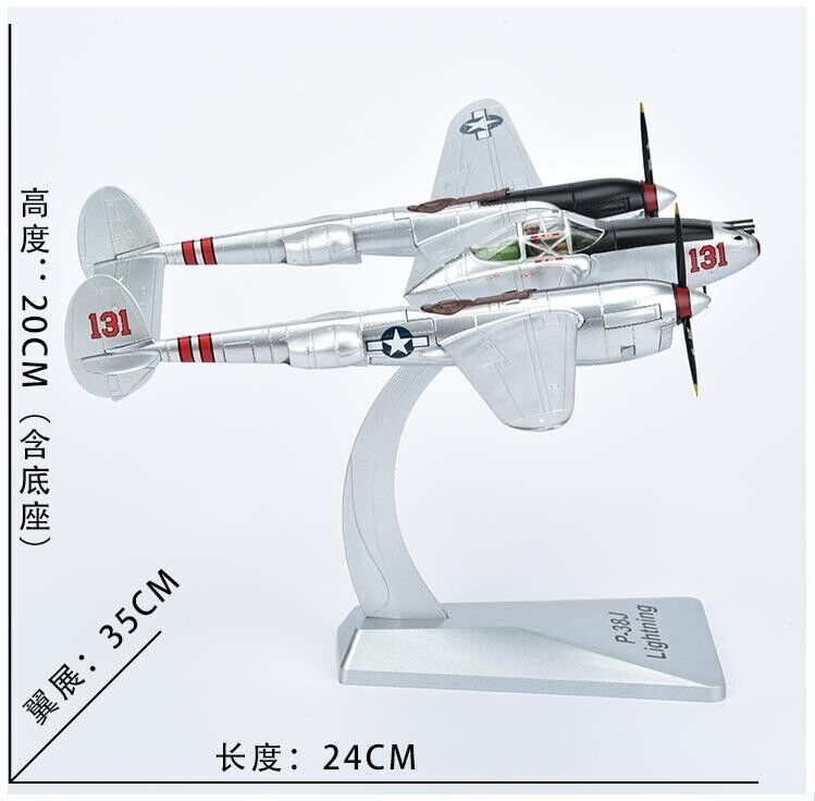 1:48 AF1 Lockheed Martin P-38J LIGHTNING USAF WWII Fighter Diecast Plane Model