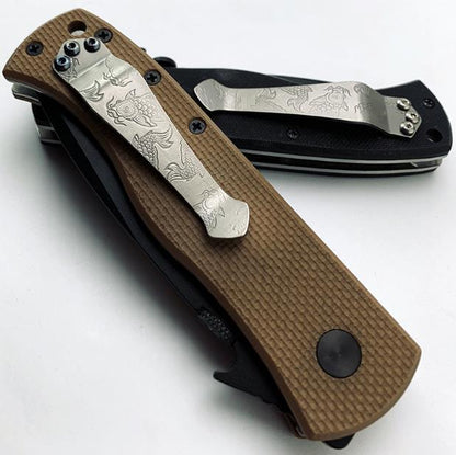 1PC Folding Knife EDC Titanium DIY Pocket Back Clip for Benchmade ZT DIY Clip