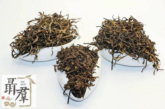 Set of three kinds tea - GABA Black tea and sheng puer, lovastatin tea 150g