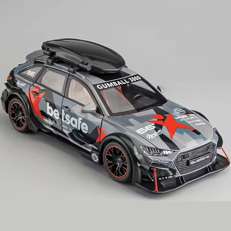 1:24 Audi RS6 Avant Station Wagon Diecast Model Car Toy Vehicle Collection Gift