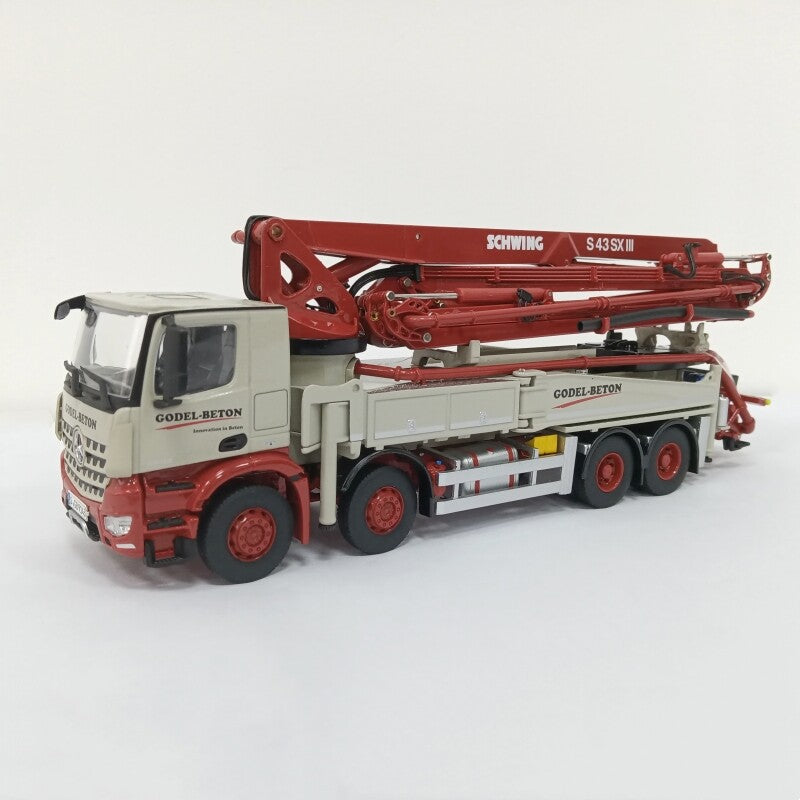 1:50 NZG S43 SX Concrete Pump Truck Godel Beton Construct Machine Diecast Model
