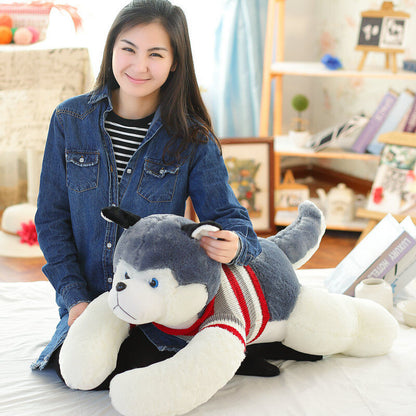 New 50cm Big Stuffed Animal Plush Siberian Husky Dog Puppy Pillow Toy Doll Gift