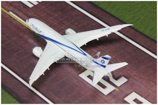 1:400 JC Wings El Al BOEING 787-8 Passenger Airplane Flap Down Diecast Model
