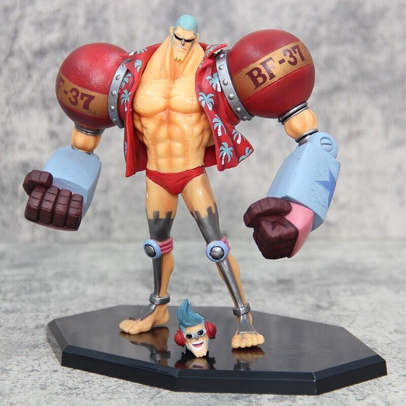 Anime One Piece Franky Frankie PVC Action Figure Model Toy Statue GK CUTTY·FLAMn