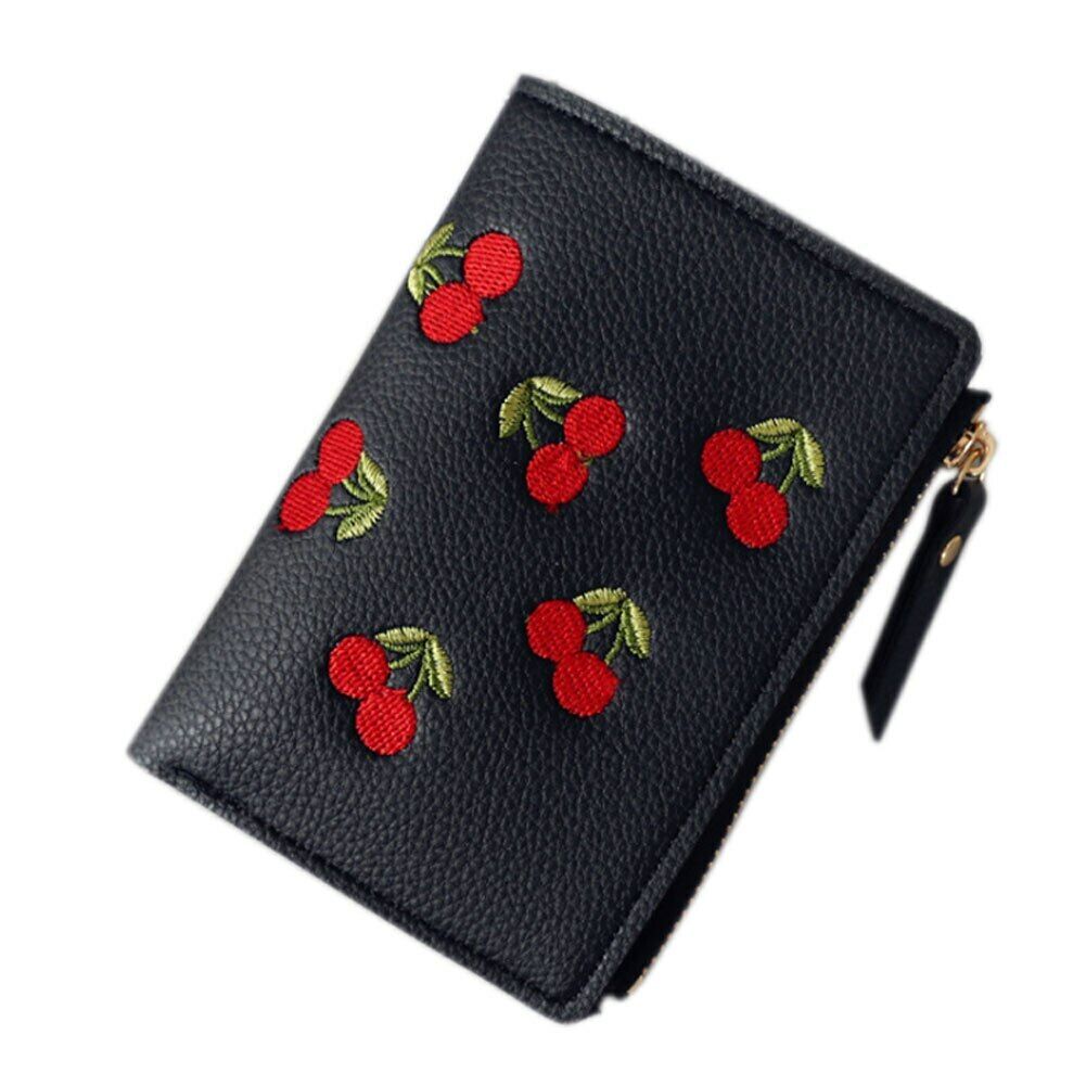 Women Wallet Coin Girl Purse Card Clmps Lady Holder Mini Cash Handbag PU Leather