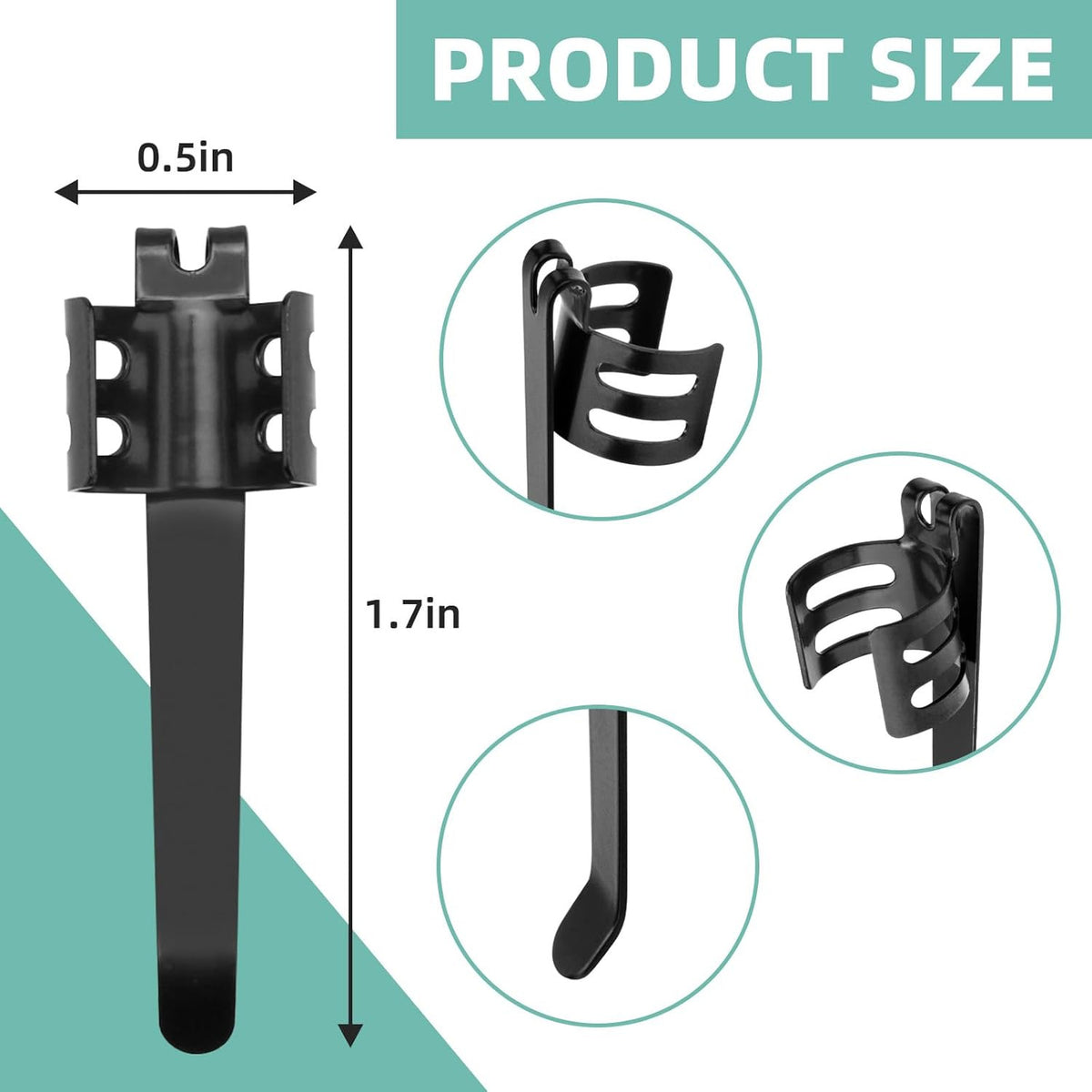 Flashlight Clips Compatible with Streamlight Stylus Pro and Microstream Penlight