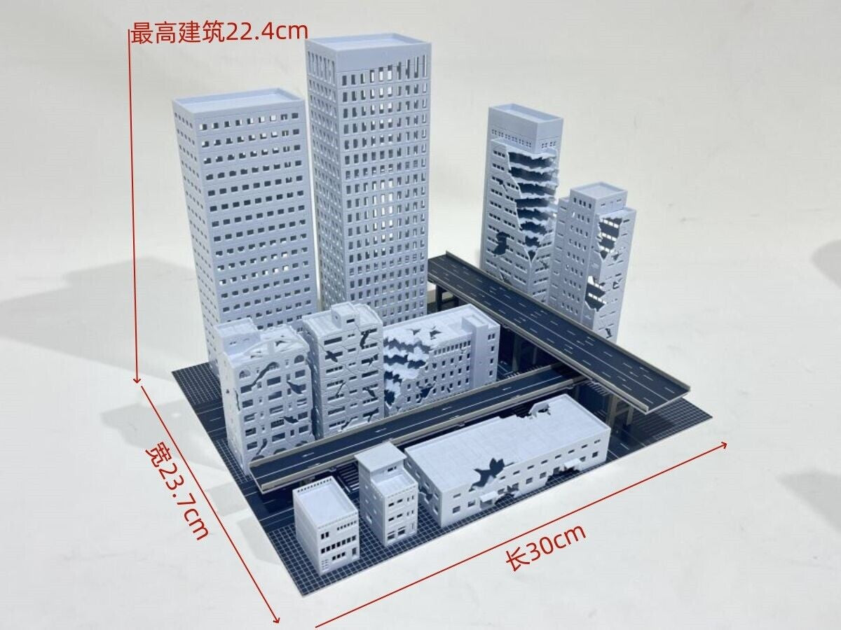 1/300 Building Model City Street House Scene Display Model