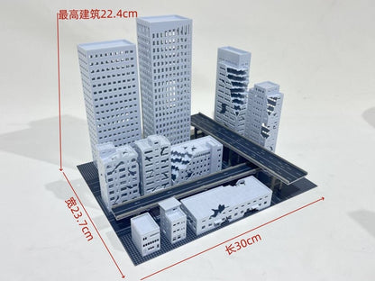 1/300 Building Model City Street House Scene Display Model