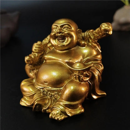 Laughing Buddha Statue Chinese Feng Shui Luck Money Maitreya Buddha Sculpture