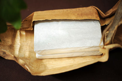 Lao Man E Pu-erh Tea Brick Ancient Tree Yellow Slice Ripe Puer Pu'er Tea 500g