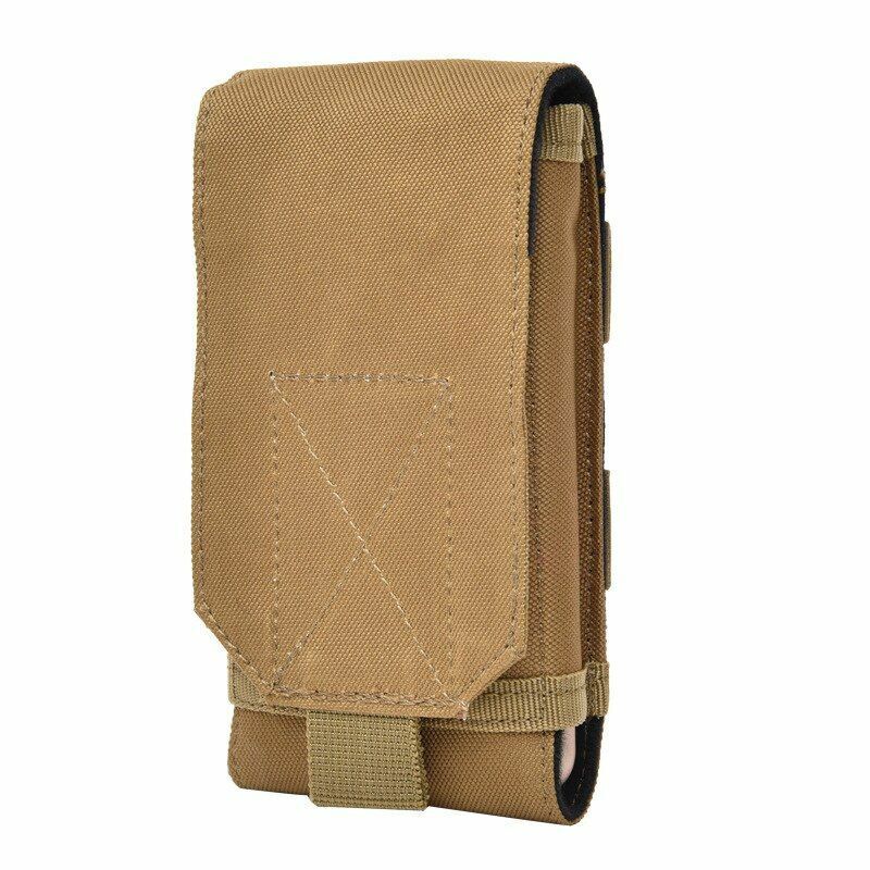 Outdoor Camouflage Bag Phone Holder Waist Belt Case Waterproof Nylon Hunting 9CM