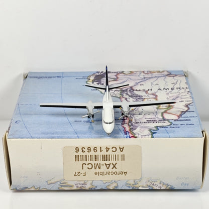 1:400 Aeroclassics Aerocaribe Fokker F-27 XA-MCJ Passenger Plane Diecast Model