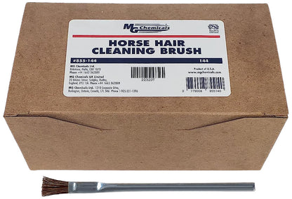 MG Chemicals Box of 144 Horse Hair Cleaning Brushes, 6" Tin Handle, 3/4" Trim L