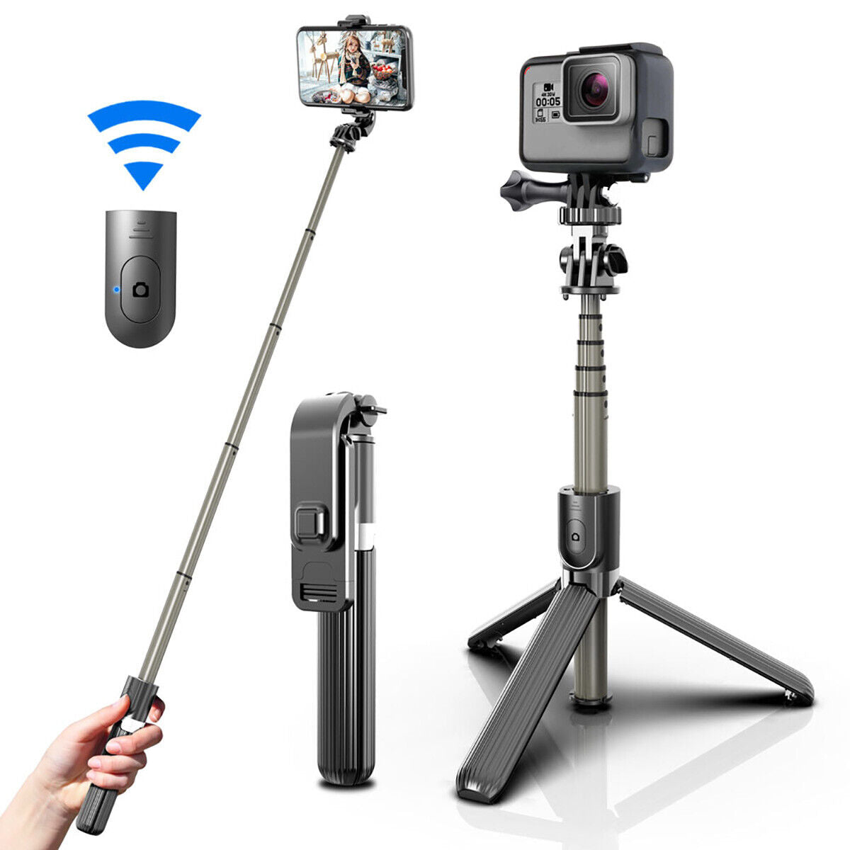 [NEW] 360° Selfie Stick Tripod Bluetooth For Samsung Galaxy Note 8 9 10 20 Ultra