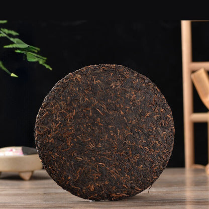 357g Chinese Puerh Black Tea Health Care Organic Big Tree Pu-Erh Ripe Tea Cake