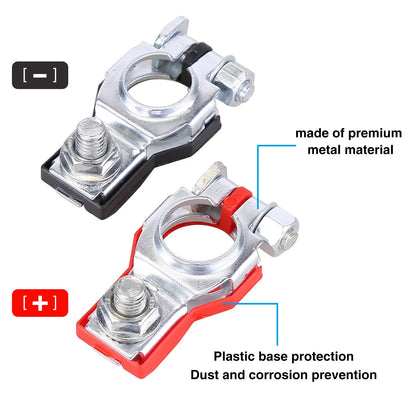 Battery Terminal Connector Top Post Positive Negative Heavy Duty Universal lot
