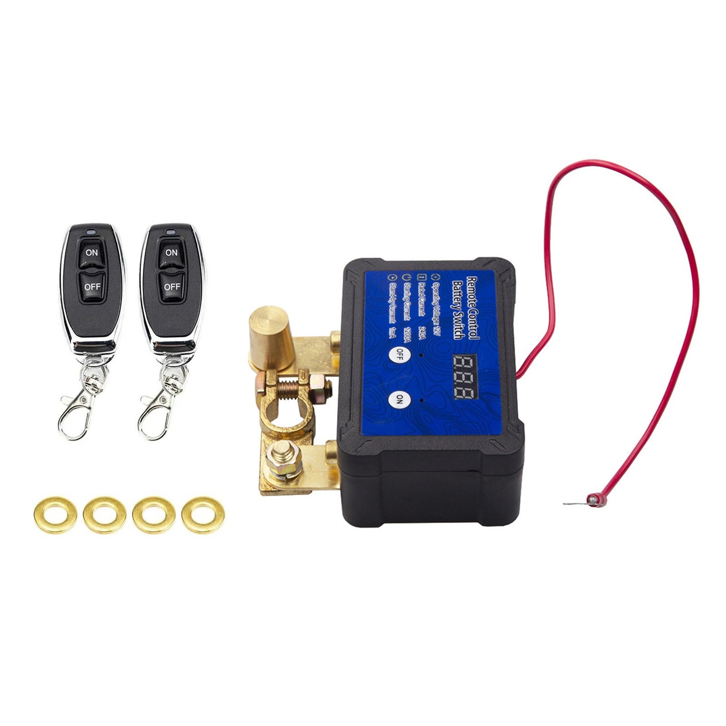 1PCS New Remote Battery cut off switch 12v With an LED voltage display