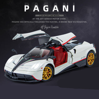 1:24 Pagani Huayra Dinastia Diecast Model Vehicle Toy Car Sound & Light Kid Gift